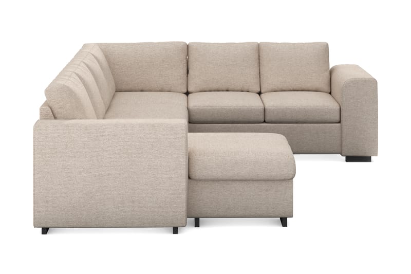Link 5-seters Vendbar U-formet Hjørnesofa med Divan i Stoff - Beige - Møbler - Sofaer - Hjørnesofa - Hjørnesofa med divan