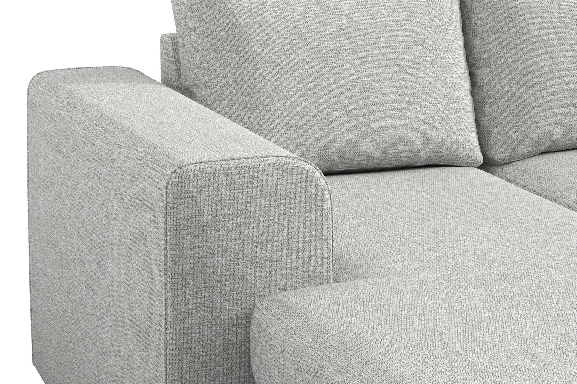 Link 5-seters Vendbar U-formet Hjørnesofa med Divan i Stoff - Lys grå - Møbler - Sofaer - Hjørnesofa - Hjørnesofa med divan