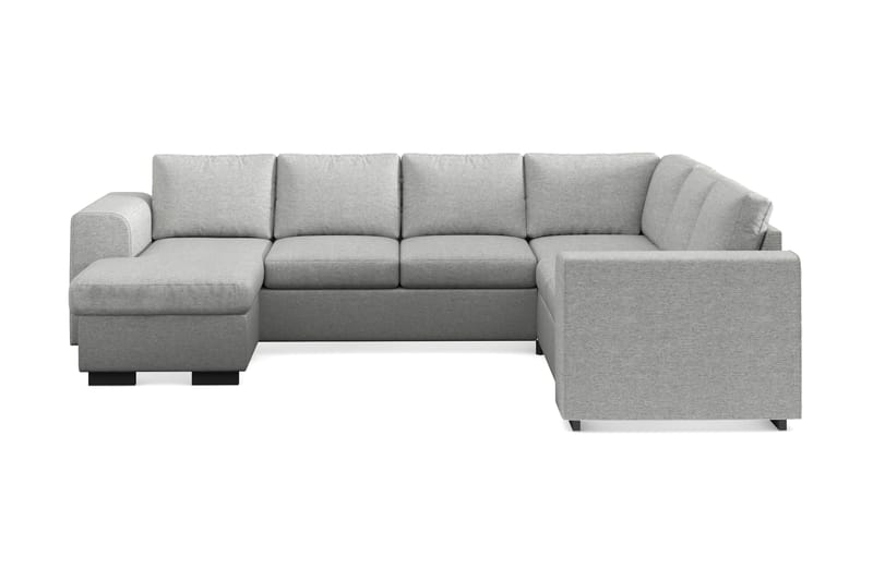 Link 5-seters Vendbar U-formet Hjørnesofa med Divan i Stoff - Lys grå - Møbler - Sofaer - Hjørnesofa - Hjørnesofa med divan