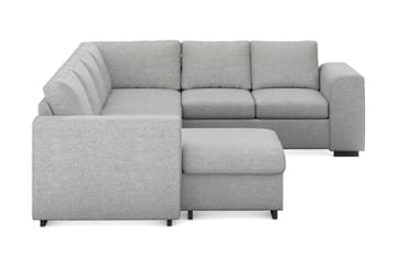 Link 5-seters Vendbar U-formet Hjørnesofa med Divan i Stoff - Lys grå - Møbler - Sofaer - Hjørnesofa - Hjørnesofa med divan