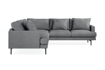 Menard 6-seters Høyrevendt L-formet Hjørnesofa i Stoff - Mørk grå - Møbler - Sofaer - Hjørnesofa