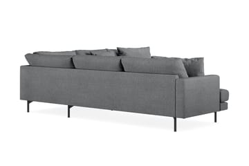 Menard 6-seters Høyrevendt L-formet Hjørnesofa i Stoff - Mørk grå - Møbler - Sofaer - Hjørnesofa