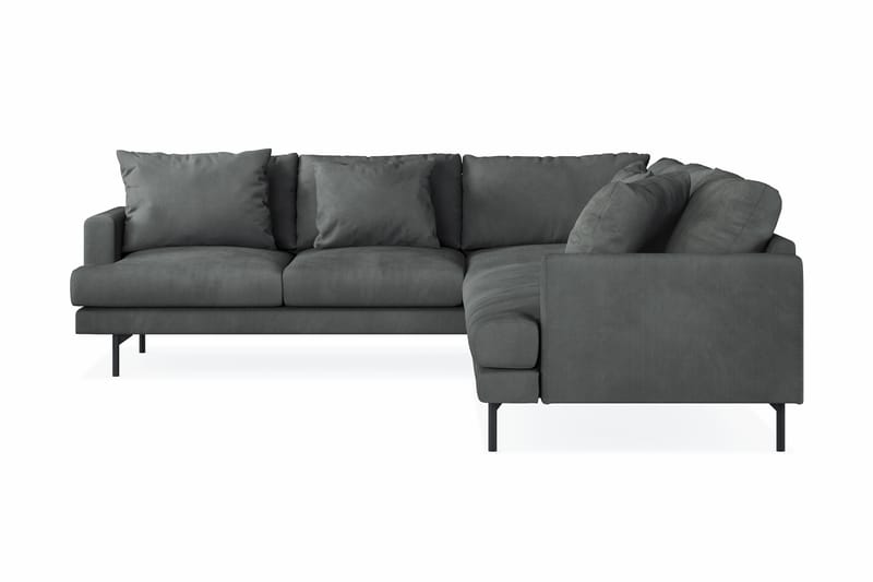 Menard 6-seters Venstrevendt L-formet Hjørnesofa i Manchester - Grå - Møbler - Sofaer - Hjørnesofa
