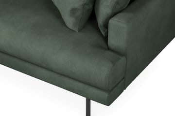 Menard 6-seters Venstrevendt L-formet Hjørnesofa i Manchester - Grønn - Møbler - Sofaer - Hjørnesofa