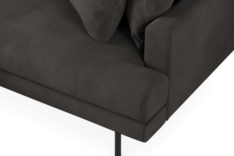 Menard 6-seters Venstrevendt L-formet Hjørnesofa i Manchester - Mørk grå - Møbler - Sofaer - Hjørnesofa