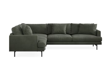 Menard 6-seters Venstrevendt L-formet Hjørnesofa i Manchester - Mørk grønn - Møbler - Sofaer - Hjørnesofa