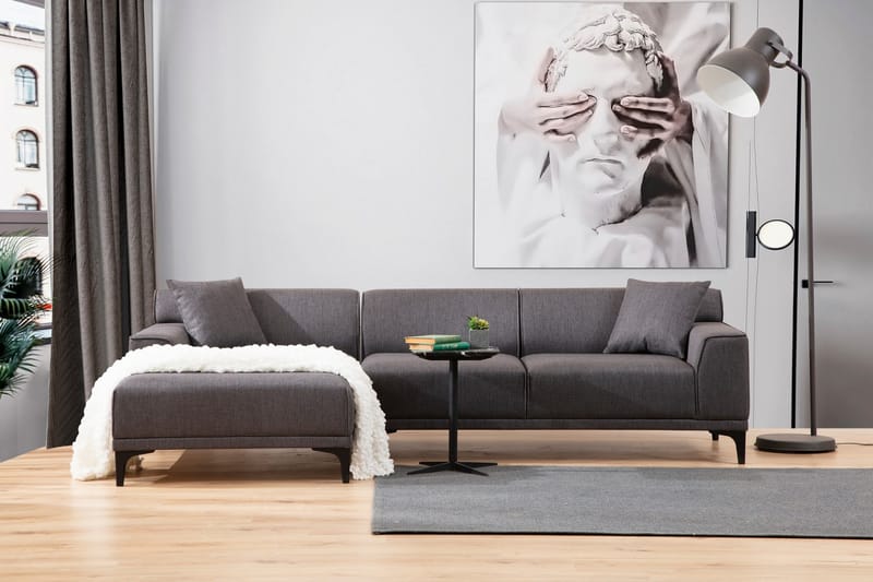 Mississauga Divansofa 3-seters - Antrasitt - Møbler - Sofaer - Hjørnesofa