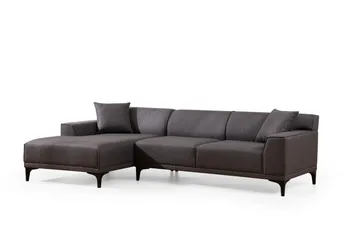 Mississauga Divansofa 3-seters - Antrasitt - Møbler - Sofaer - Sofa med sjeselong - 3 seters sofa med divan