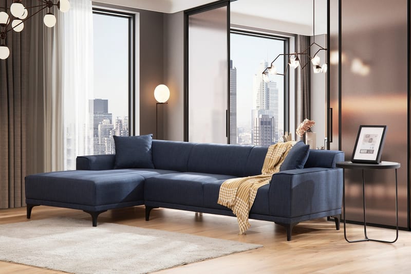 Mississauga Divansofa 3-seters - Blå - Møbler - Sofaer - Hjørnesofa