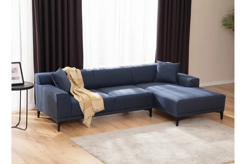 Mississauga Divansofa 3-seters - Blå - Møbler - Sofaer - Hjørnesofa - Hjørnesofa med divan