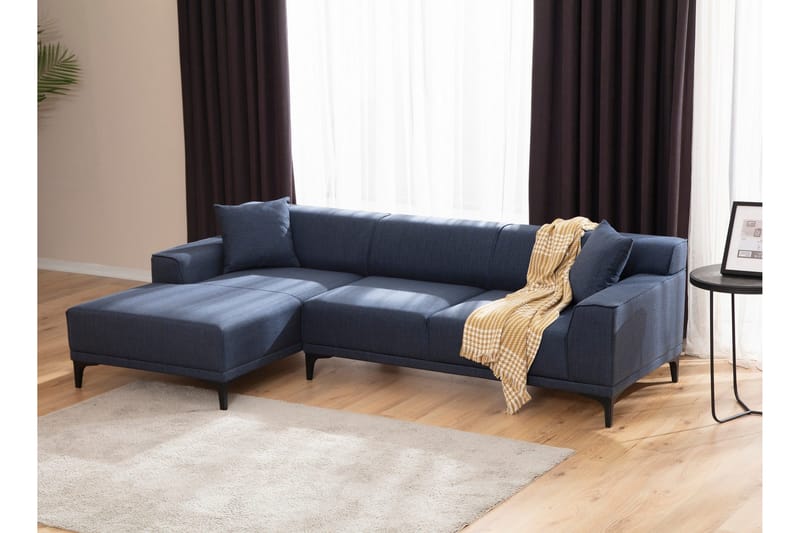 Mississauga Divansofa 3-seters - Blå - Møbler - Sofaer - Hjørnesofa - Hjørnesofa med divan