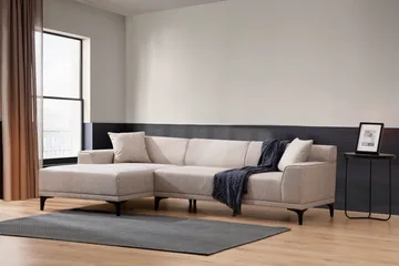 Mississauga Divansofa 3-seters - Hvit - Møbler - Sofaer - Sofa med sjeselong - 3 seters sofa med divan