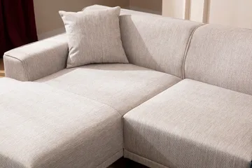 Mississauga Divansofa 3-seters - Hvit - Møbler - Sofaer - Sofa med sjeselong - 3 seters sofa med divan