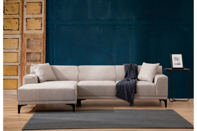 Mississauga Divansofa 3-seters - Hvit - Møbler - Sofaer - Hjørnesofa - Hjørnesofa med divan