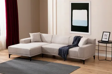 Mississauga Divansofa 3-seters - Hvit - Møbler - Sofaer - Sofa med sjeselong - 3 seters sofa med divan
