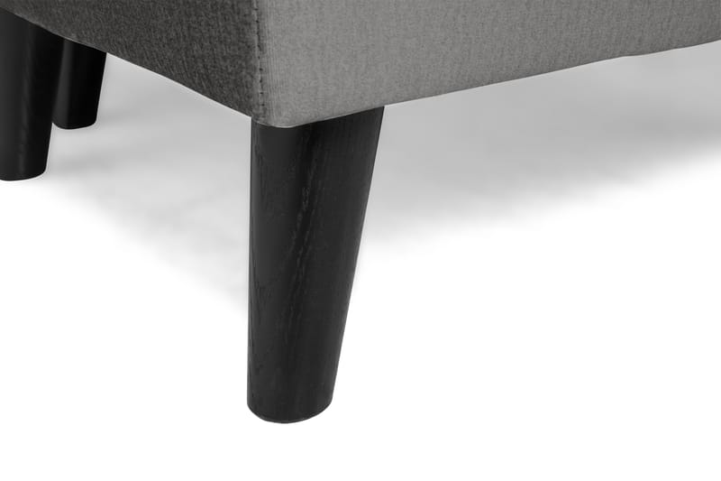 Monroe 5-seters Vendbar U-formet Hjørnesofa med Divan i Fløyel - Mørk grå - Møbler - Sofaer - Hjørnesofa - Hjørnesofa med divan