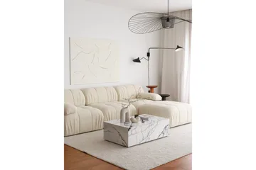 Murum Hjørnesofa 3-seter - Hvit - Møbler - Sofaer - Sofa med sjeselong - 4 seters sofa med divan