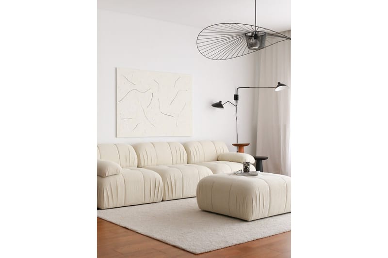 Murum Hjørnesofa 3-seter - Hvit - Møbler - Sofaer - Sofa med sjeselong - 4 seters sofa med divan