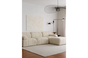 Murum Hjørnesofa 3-seter - Hvit - Møbler - Sofaer - Sofa med sjeselong - 4 seters sofa med divan