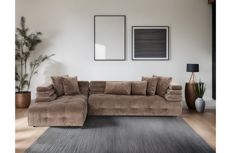 Namarta Hjørnesofa 3-seter - Grå - Møbler - Sofaer - Hjørnesofa