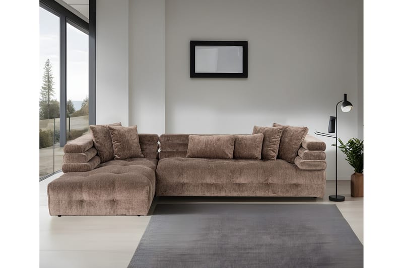 Namarta Hjørnesofa 3-seter - Grå - Møbler - Sofaer - Hjørnesofa