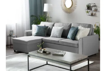 Nesna Hjørnesofa 228 cm - Grå - Møbler - Sofaer - Sovesofaer - Sovesofa divan