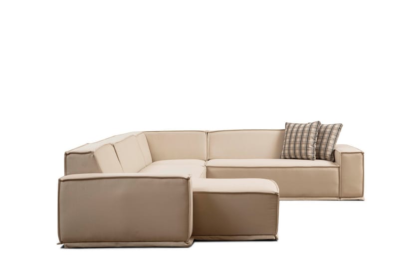 Nightcap Hjørnesofa med Divan 5-seter - Beige - Møbler - Sofaer - Hj�ørnesofa - Hjørnesofa med divan