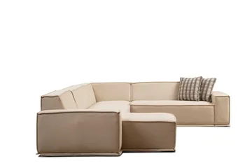 Nightcap Hjørnesofa med Divan 5-seter - Beige - Møbler - Sofaer - Modulsofaer - Komplett modulsofa