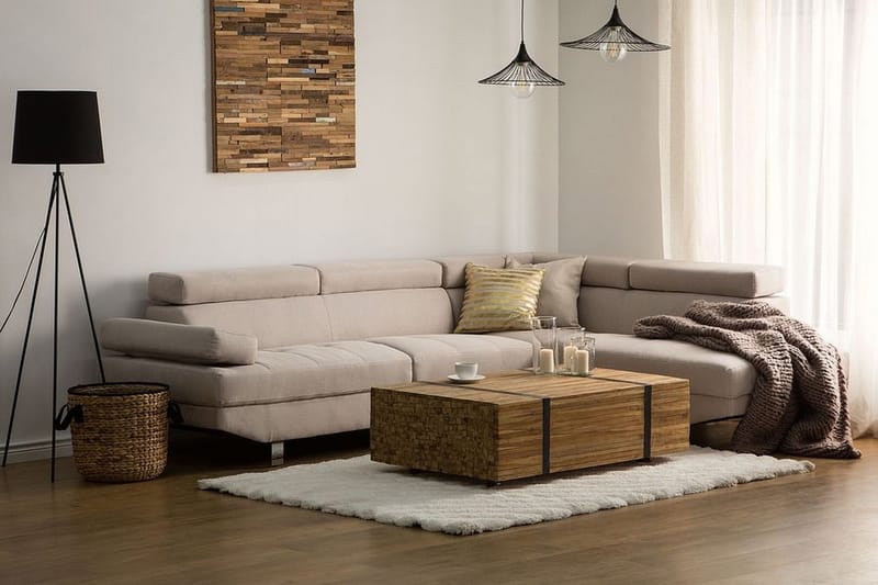 Norrea Hjørnesofa 261 cm - Beige - Møbler - Sofaer - Hjørnesofa