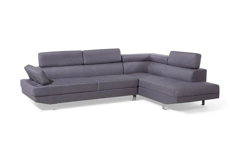 Norrea Hjørnesofa 261 cm - Grå - Møbler - Sofaer - Sofa med sjeselong