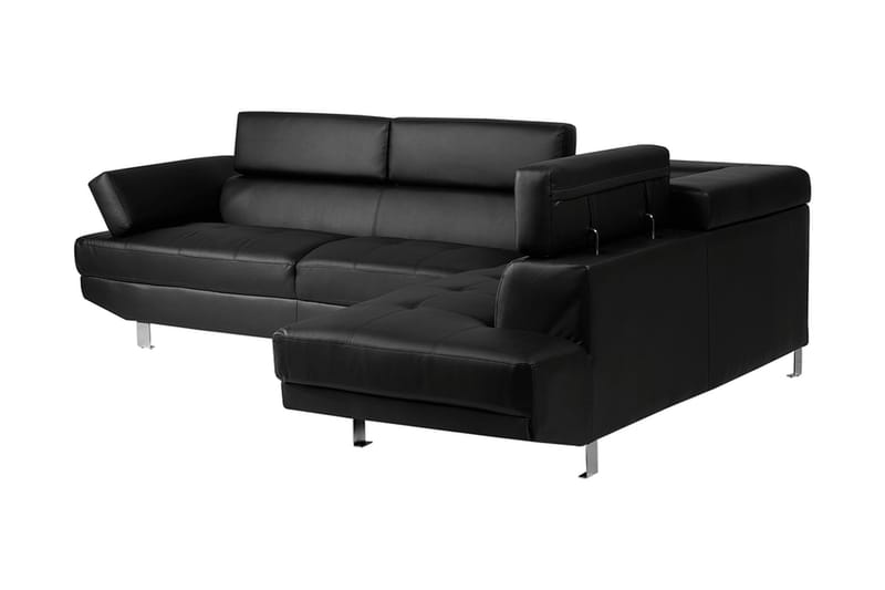 Norrea Hjørnesofa 261 cm - Svart - Møbler - Sofaer - Sofa med sjeselong