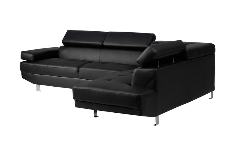 Norrea Hjørnesofa 261 cm - Svart - Møbler - Sofaer - Sofa med sjeselong