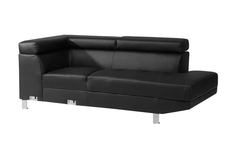 Norrea Hjørnesofa 261 cm - Svart - Møbler - Sofaer - Sofa med sjeselong