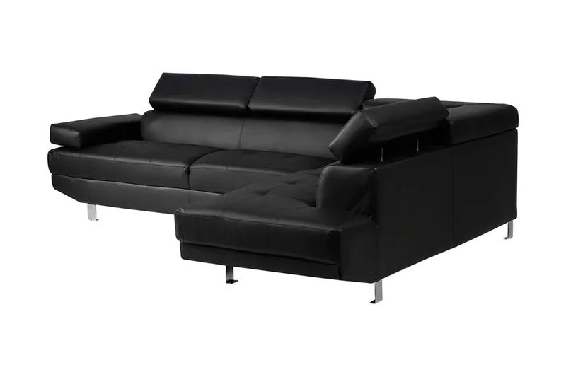 Norrea Hjørnesofa 261 cm - Svart - Møbler - Sofaer - Sofa med sjeselong