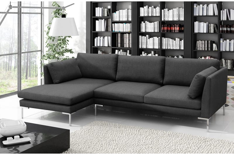 Ocean Divansofa 278x162x86 cm - Mørkegrå - Møbler - Sofaer - Sovesofaer