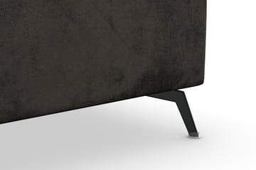 Ocean Lyx 5-seters Vendbar L-formet Hjørnesofa i Fløyel - Mørk grå - Møbler - Sofaer - Hjørnesofa
