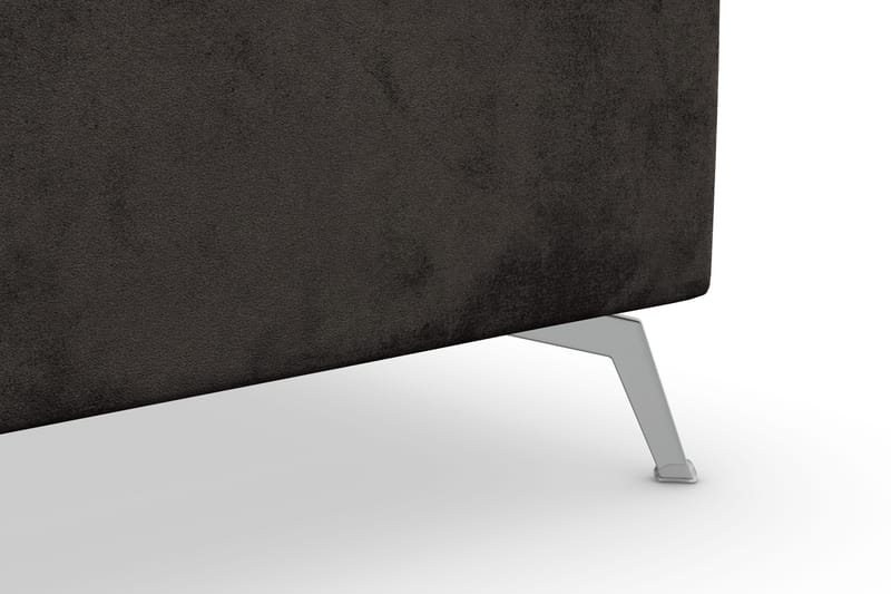 Ocean Lyx 5-seters Vendbar L-formet Hjørnesofa i Fløyel - Mørk grå - Møbler - Sofaer - Hjørnesofa