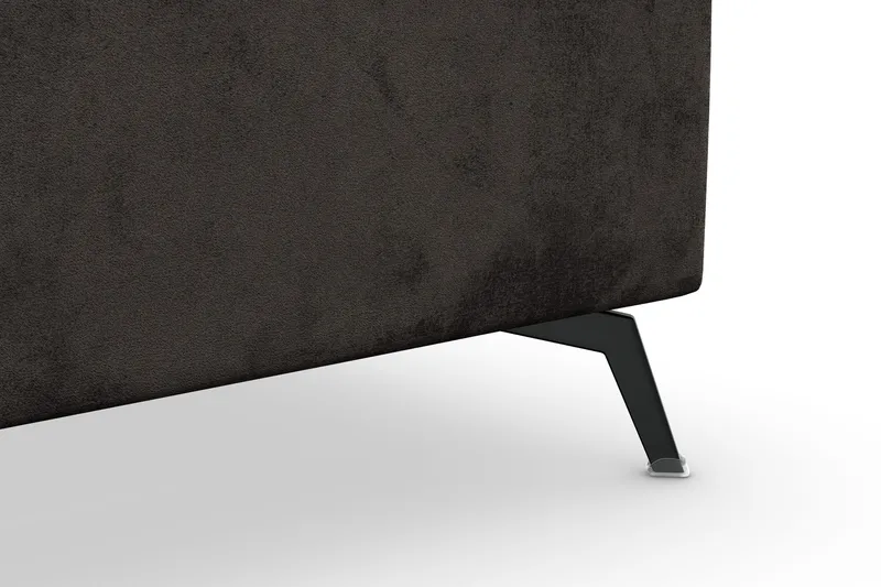 Ocean Lyx 5-seters Vendbar L-formet Hjørnesofa i Fløyel - Mørk grå - Møbler - Sofaer - Hjørnesofa