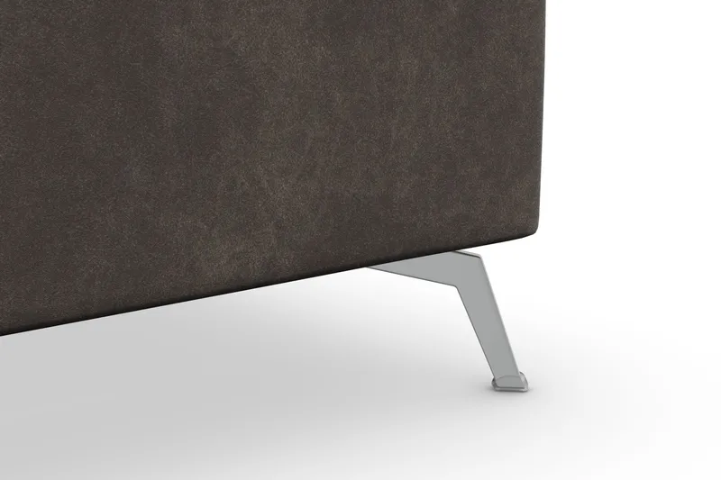 Ocean Lyx 5-seters Vendbar L-formet Hjørnesofa i Kunstlær - Mørk grå - Møbler - Sofaer - Hjørnesofa