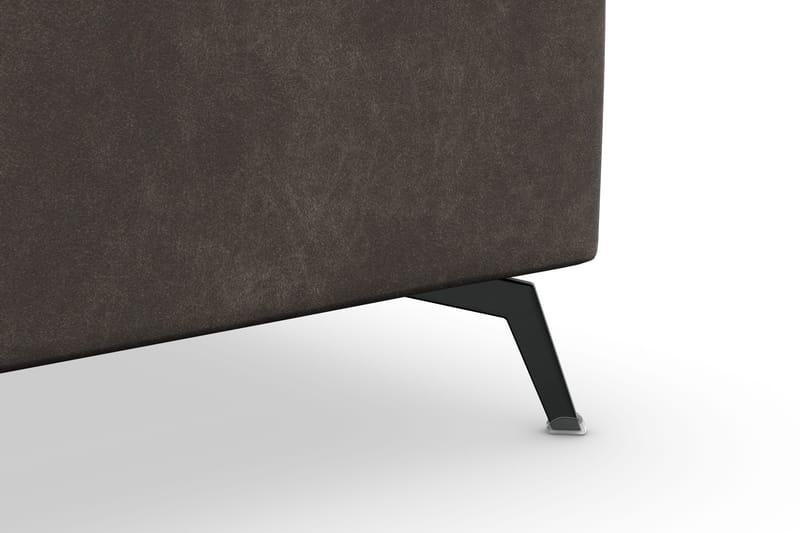 Ocean Lyx 5-seters Vendbar L-formet Hjørnesofa i Kunstlær - Mørk grå - Møbler - Sofaer - Hjørnesofa