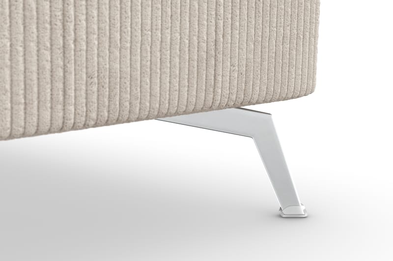 Ocean Lyx 5-seters Vendbar L-formet Hjørnesofa i Manchester - Beige - Møbler - Sofaer - Hjørnesofa
