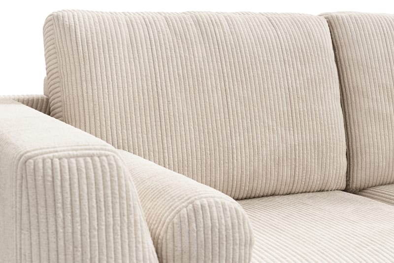 Ocean Lyx 5-seters Vendbar L-formet Hjørnesofa i Manchester - Beige - Møbler - Sofaer - Hjørnesofa