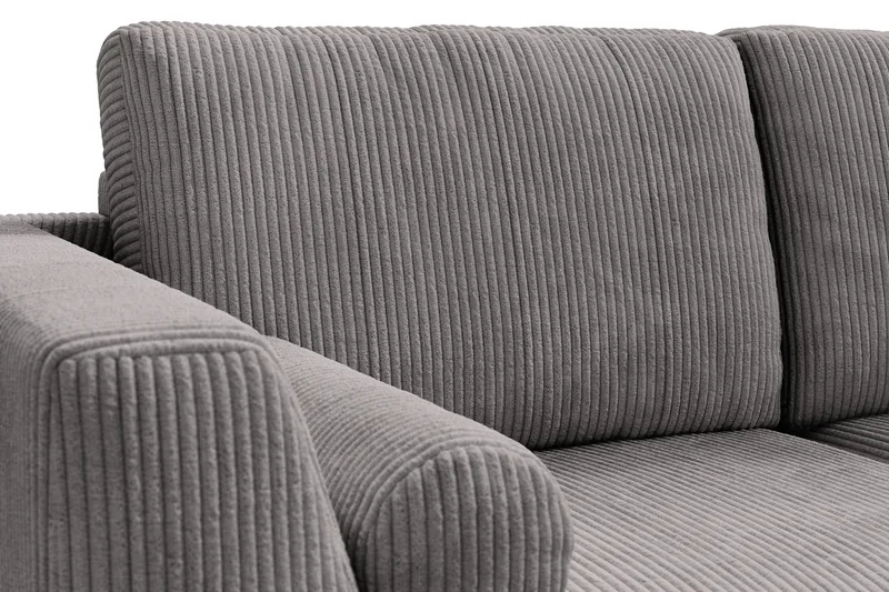 Ocean Lyx 5-seters Vendbar L-formet Hjørnesofa i Manchester - Mørk grå - Møbler - Sofaer - Hjørnesofa