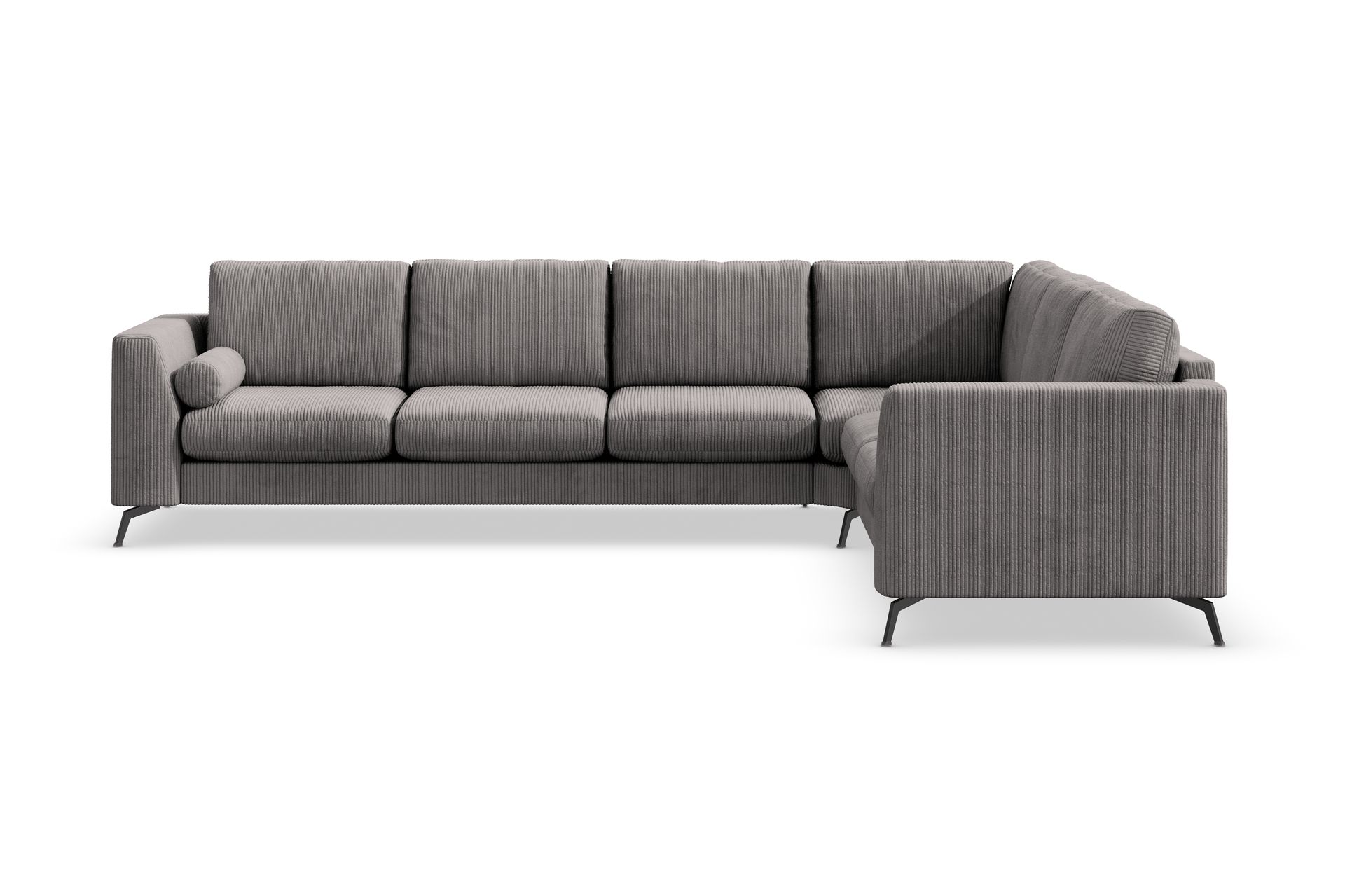 Ocean Lyx 5-seters Vendbar L-formet Hjørnesofa i Manchester - Mørk grå - Møbler - Sofaer - Hjørnesofa