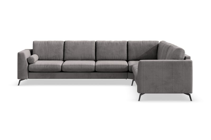 Ocean Lyx 5-seters Vendbar L-formet Hjørnesofa i Manchester - Mørk grå - Møbler - Sofaer - Hjørnesofa