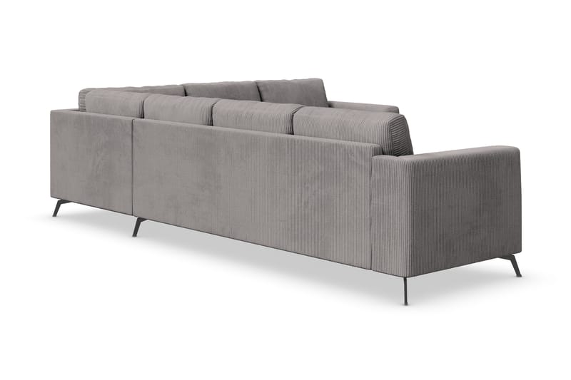 Ocean Lyx 5-seters Vendbar L-formet Hjørnesofa i Manchester - Mørk grå - Møbler - Sofaer - Hjørnesofa