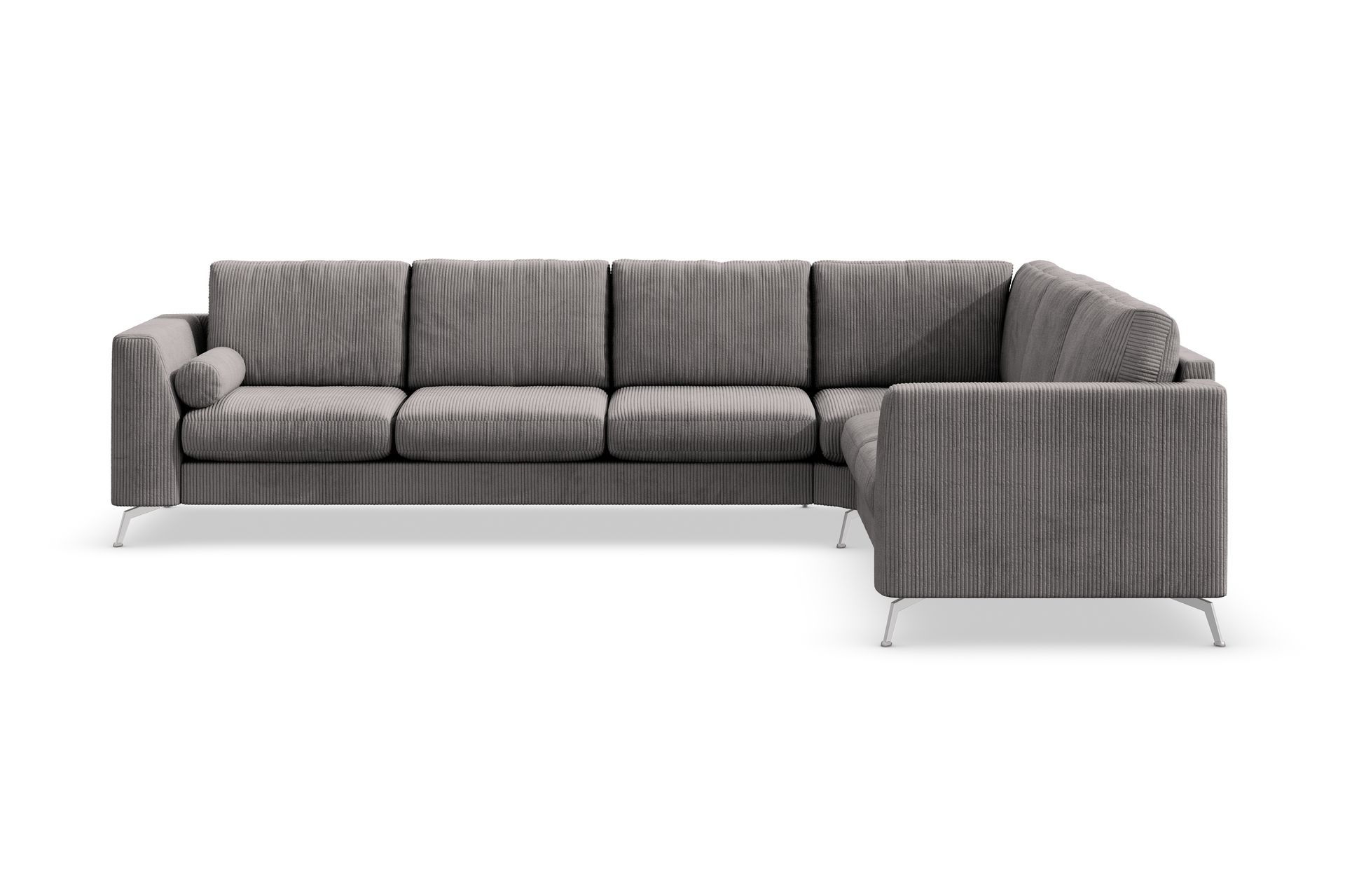 Ocean Lyx 5-seters Vendbar L-formet Hjørnesofa i Manchester - Mørk grå - Møbler - Sofaer - Hjørnesofa