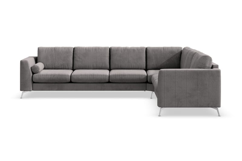 Ocean Lyx 5-seters Vendbar L-formet Hjørnesofa i Manchester - Mørk grå - Møbler - Sofaer - Hjørnesofa
