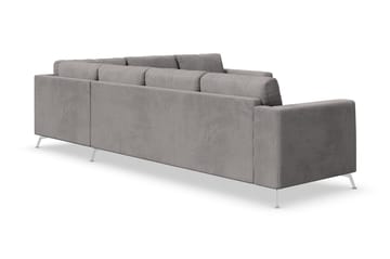 Ocean Lyx 5-seters Vendbar L-formet Hjørnesofa i Manchester - Mørk grå - Møbler - Sofaer - Hjørnesofa