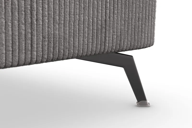 Ocean Lyx 5-seters Vendbar L-formet Hjørnesofa i Manchester - Mørk grå - Møbler - Sofaer - Hjørnesofa